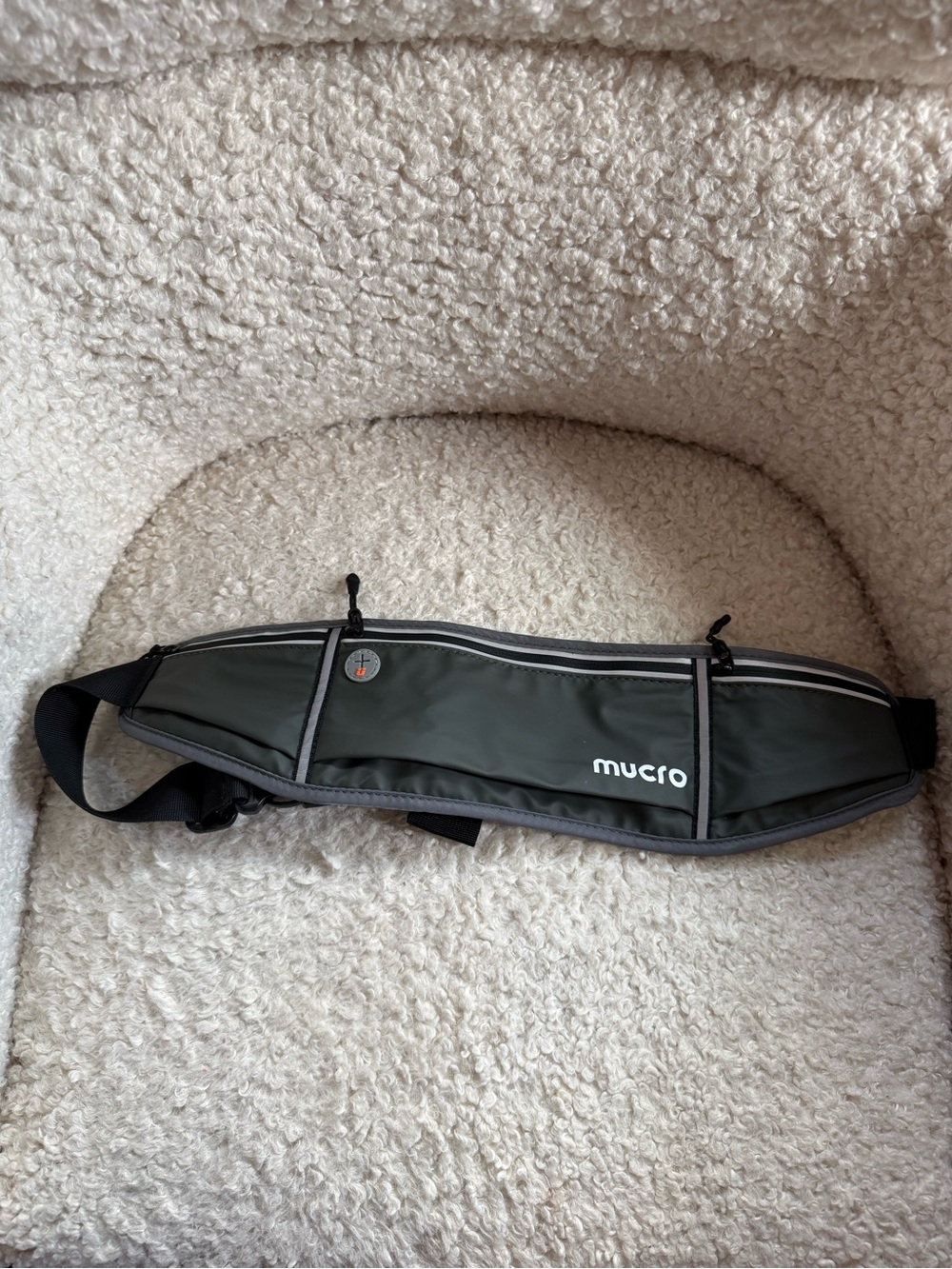 3/$20. Mucro Grey Running Belt Bag with Adjustable Strap